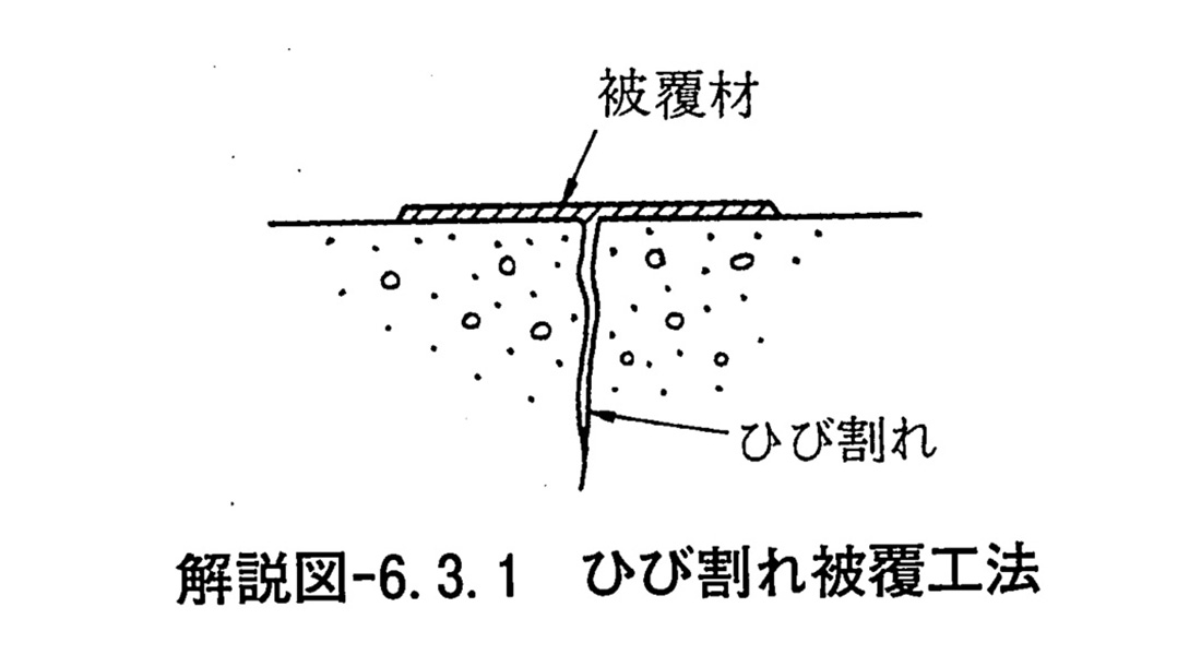 ひび割れ被覆工法